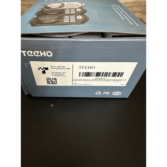 TEEHO TE001 Keypad Digital Deadbolt Oil Rubbed Bronze Weatherproof Keyless Entry - Picture 2 of 5